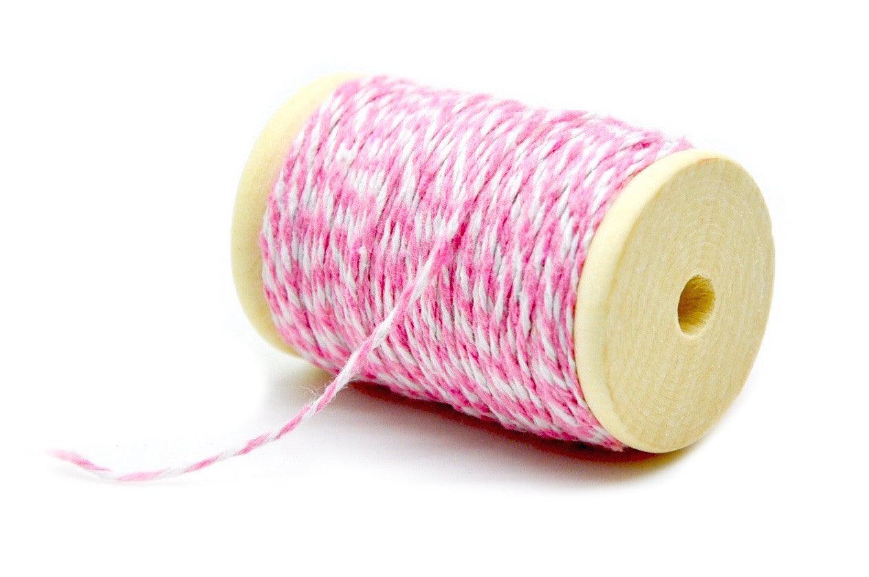 Pink/White Baker's Twine - Backtozero B20 - baker twine, Pink, twine