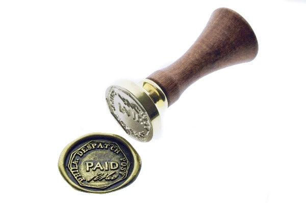 Postmark Wax Seal Stamp | Phila Despatch - Backtozero B20 - black, gold, gold dust, gold powder, mark, post, postal, postal stamp, postmark, Signature, signaturehandle