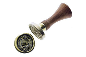 Postmark Wax Seal Stamp | Brigg's Despatch - Backtozero B20 - black, gold, gold dust, gold powder, mark, oval, post, postal, postal stamp, postmark, Signature, signaturehandle