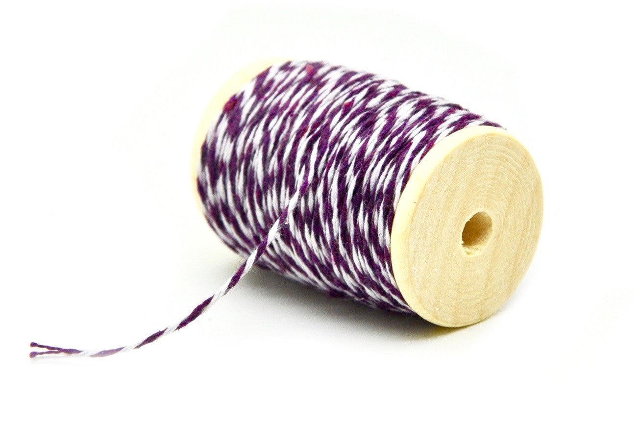 Purple/White Baker's Twine - Backtozero B20 - baker twine, Purple, twine