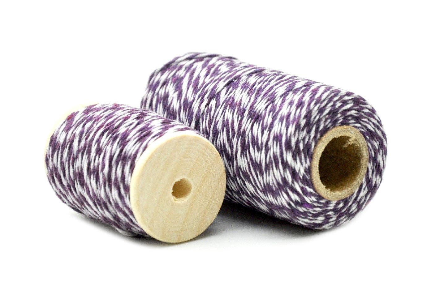Purple/White Baker's Twine - Backtozero B20 - baker twine, Purple, twine