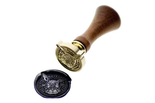 Year of the Rabbit Die Cut Wax Seal Stamp - Backtozero B20 - 2023, Black, bunny, die cut, diecut, new year, newarrivals, rabbit, Signature, signaturehandle, silver dust, silver powder, year of rabbit, year of the rabbit