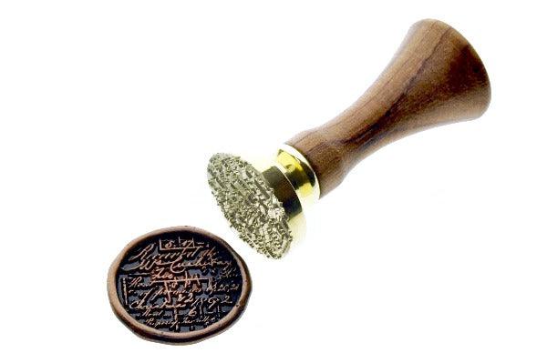 Retro Receipt Texture Wax Seal Stamp | 6-1 - Backtozero B20 - background, black, copper dust, copper powder, hand writing, handwriting, motto, receipt, retro, Signature, signaturehandle, texture, ticket, Words, writing