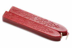 Red Filigree Wick Sealing Wax Stick - Backtozero B20 - Filigree Wick, Red, sale, Sealing Wax, Wick Stick, Wick Wax, wwax