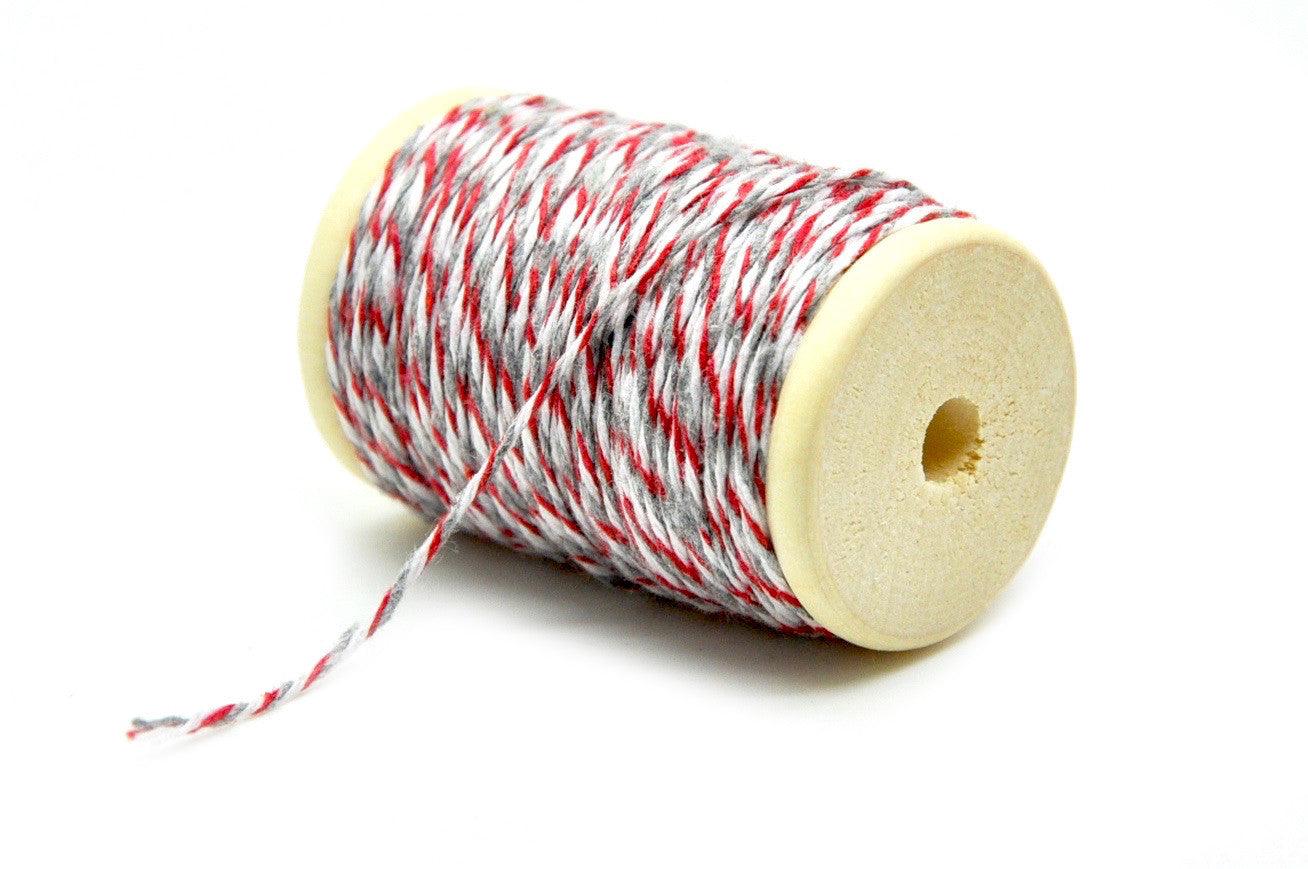 Red Gray Baker's Twine