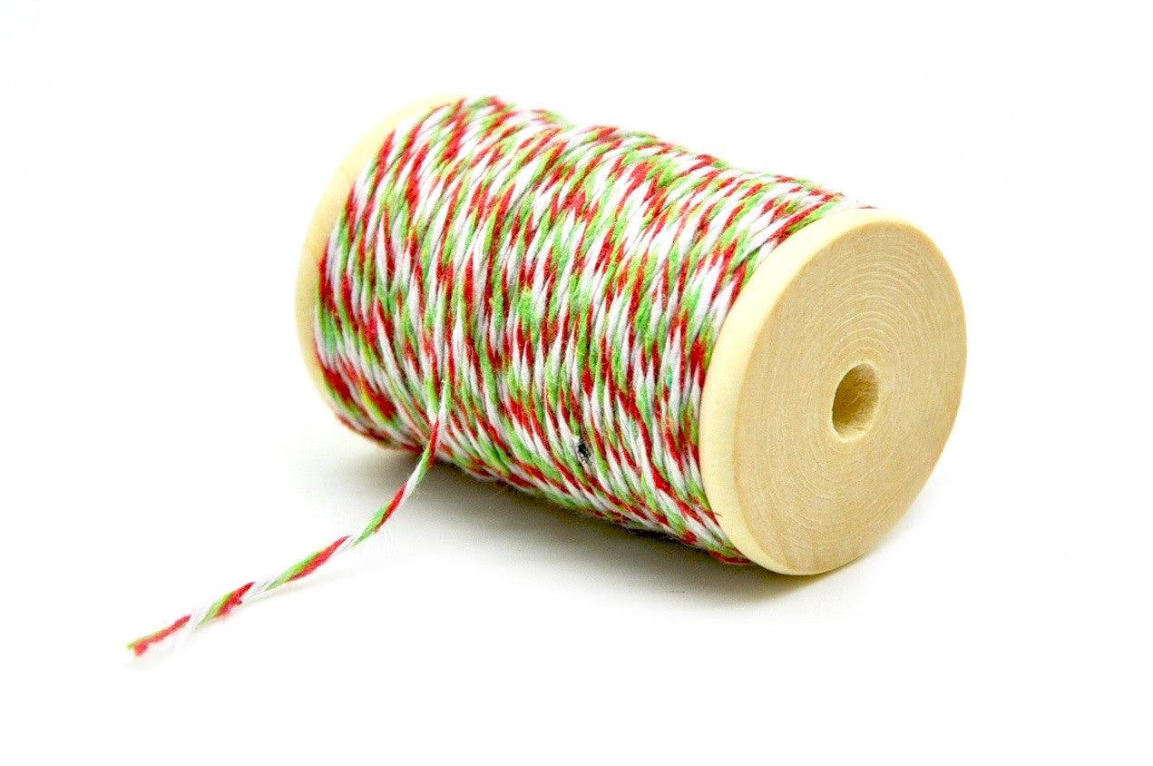 Red/Green/White Baker's Twine - Backtozero B20 - baker twine, Green, Red, twine