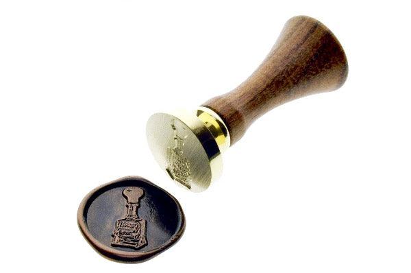 Retro Stamp Wax Seal Stamp - Backtozero B20 - black, copper dust, copper powder, retro, Signature, signaturehandle, stamp, Stationery