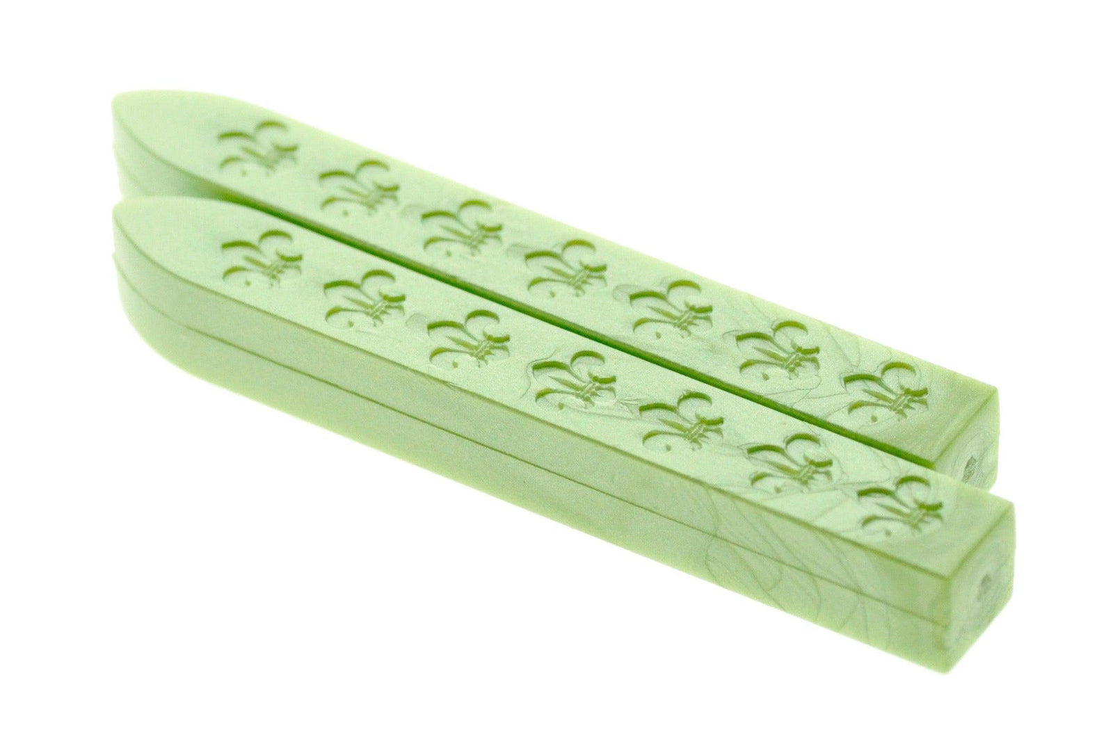 Sage Non-Wick Fleur Sealing Wax Stick - Backtozero B20 - fleur non wick, green, metallic, Non-Wick Sitck, Non-Wick Wax, sale, Sealing Wax, Wax Stick