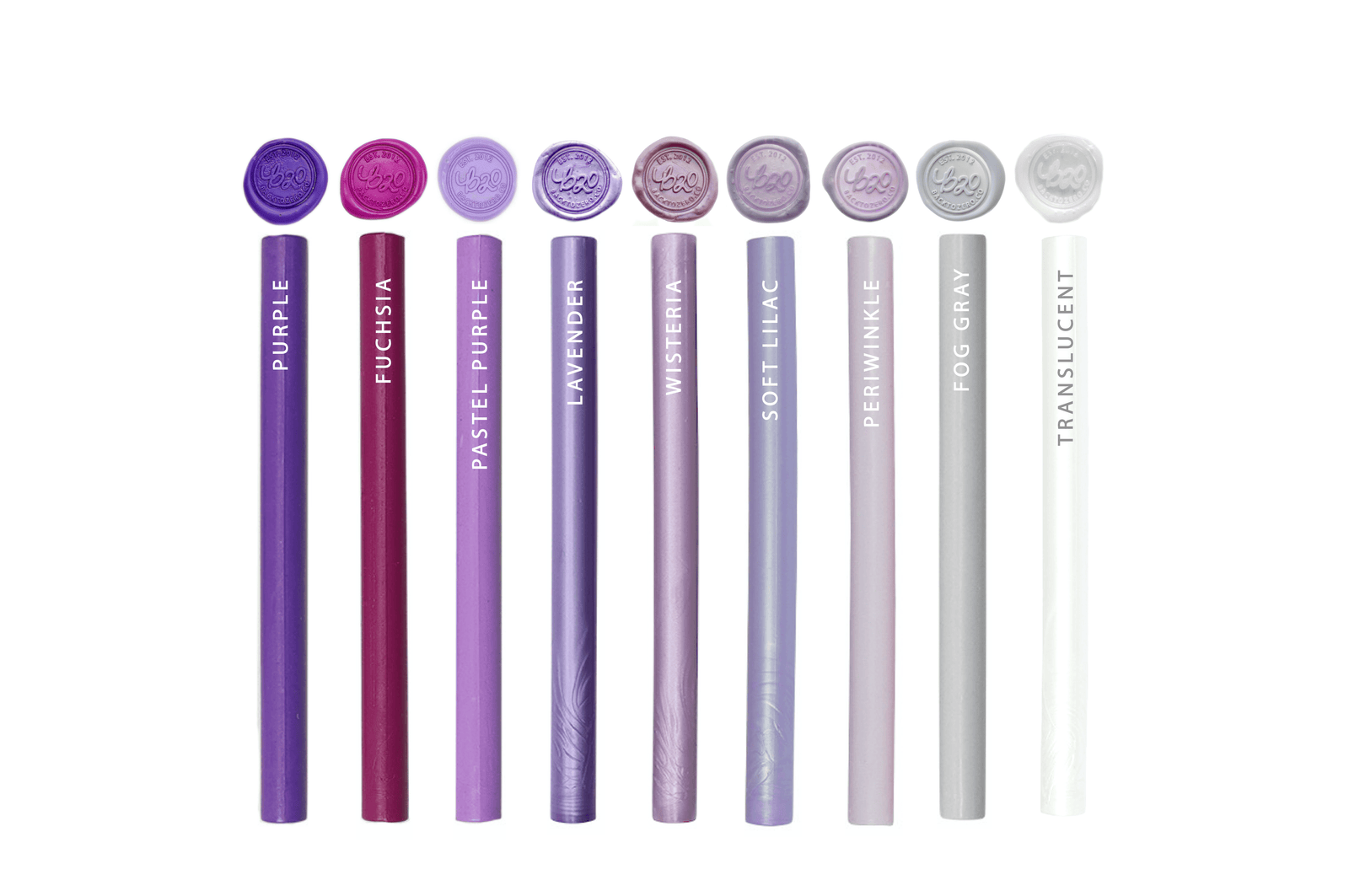 Shades of Purple & Gray Glue Gun Sealing Wax - Backtozero B20 - brass, Glue Gun, green, sale, Sealing Wax, Wax Stick