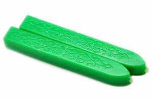 Sharp Green Filigree Wick Sealing Wax Stick - Backtozero B20 - Filigree Wick, Green, sale, Sealing Wax, Sharp Green, Wick Stick, Wick Wax, wwax