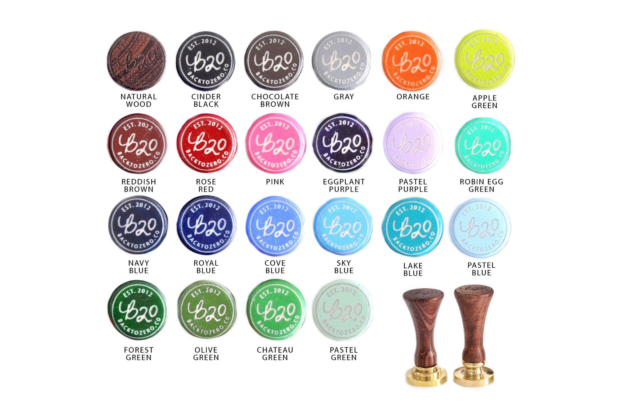 Interlocking Stack Stamp Personalized Interlock Monogram Chain Wax Seal Stamp | Backtozero B20