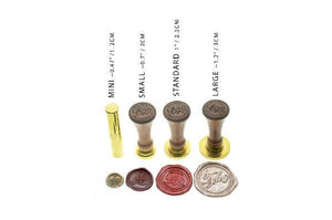 Suzanne Cunningham Calligraphy C Wax Seal Stamp | Available in 4 Sizes - Backtozero B20 - 1 initial, 1.2cm, 1initial, Calligraphy, collaboration, Lavender, mini, Monogram, One initial, Personalized, signature, signaturehandle, Suzanne Cunningham, tiny