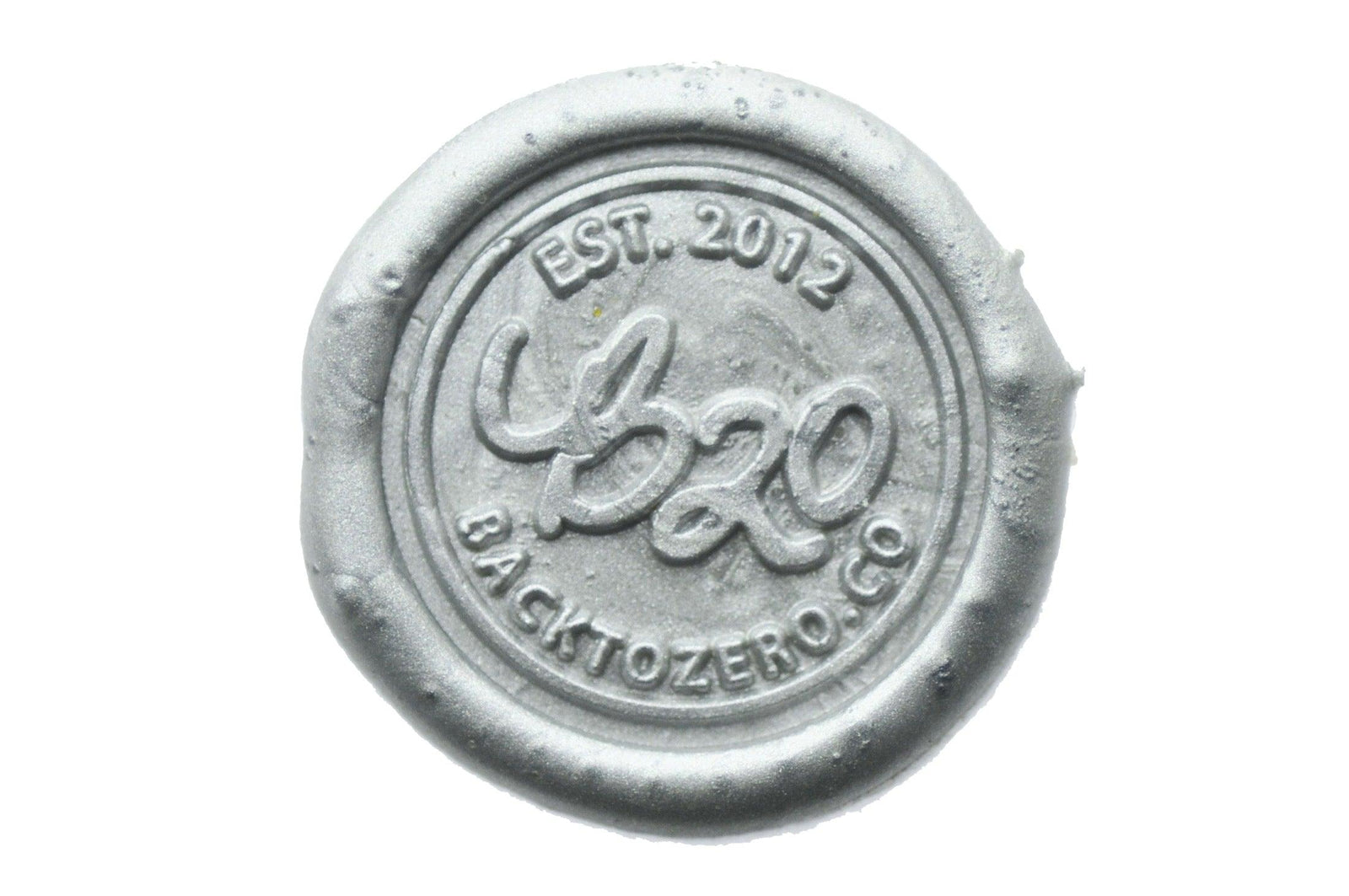 Silver Non-Wick Filigree Sealing Wax Stick - Backtozero B20 - filigree non wick, Metallic, Non-Wick Sitck, Non-Wick Wax, sale, Sealing Wax, Silver, Wax Stick