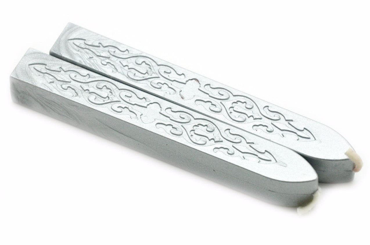 Silver Filigree Wick Sealing Wax Stick - Backtozero B20 - Filigree Wick, sale, Sealing Wax, Silver, Wick Stick, Wick Wax, wwax