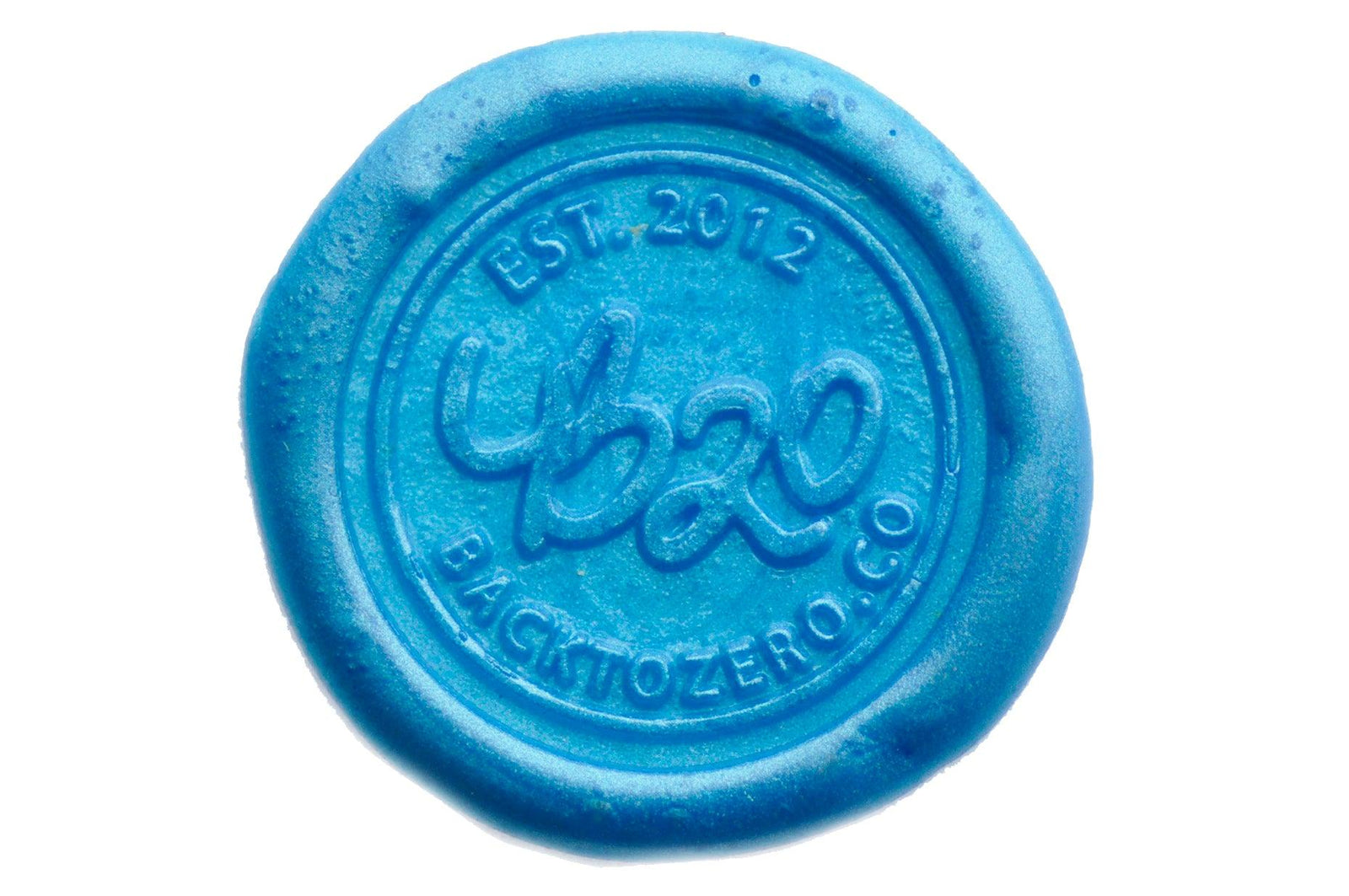 Sky Blue Filigree Wick Sealing Wax Stick - Backtozero B20 - Filigree Wick, Metallic, sale, Sealing Wax, Sky Blue, Wick Stick, Wick Wax, wwax