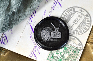 Snail Mail Double Layer Wax Seal Stamp - Backtozero B20 - 2 layer, 2 layers, 2L, double depth, double layer, envelope, mail, Signature, signaturehandle, snail