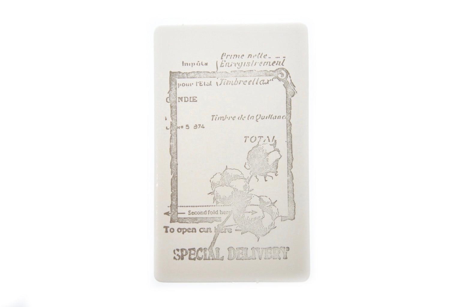 Nature Specimen Rubber Stamp | G - Backtozero B20 - Botanical, cotton, Nature, Plant, plants, texture