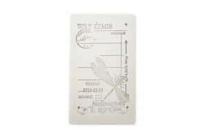 Nature Specimen Rubber Stamp | F - Backtozero B20 - Botanical, bug, dragonfly, insect, Insects, Nature, rubber stamp, texture