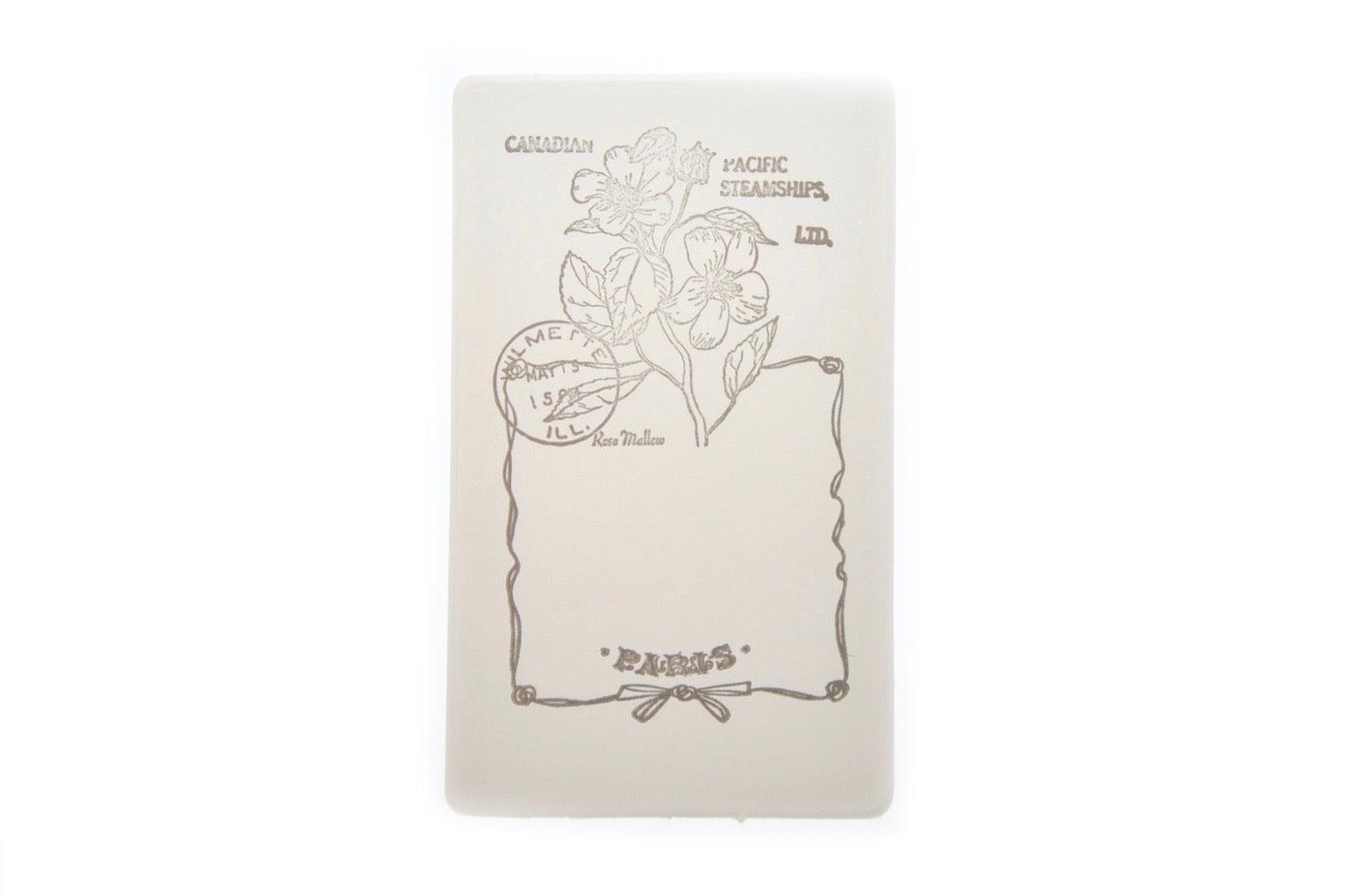 Nature Specimen Rubber Stamp | D - Backtozero B20 - Botanical, floral, Flower, flowers, Nature, rubber stamp, texture
