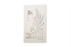 Nature Specimen Rubber Stamp | A - Backtozero B20 - Botanical, Leaf, Leafs, Leaves, Nature, Plant, plants, rubber stamp, texture