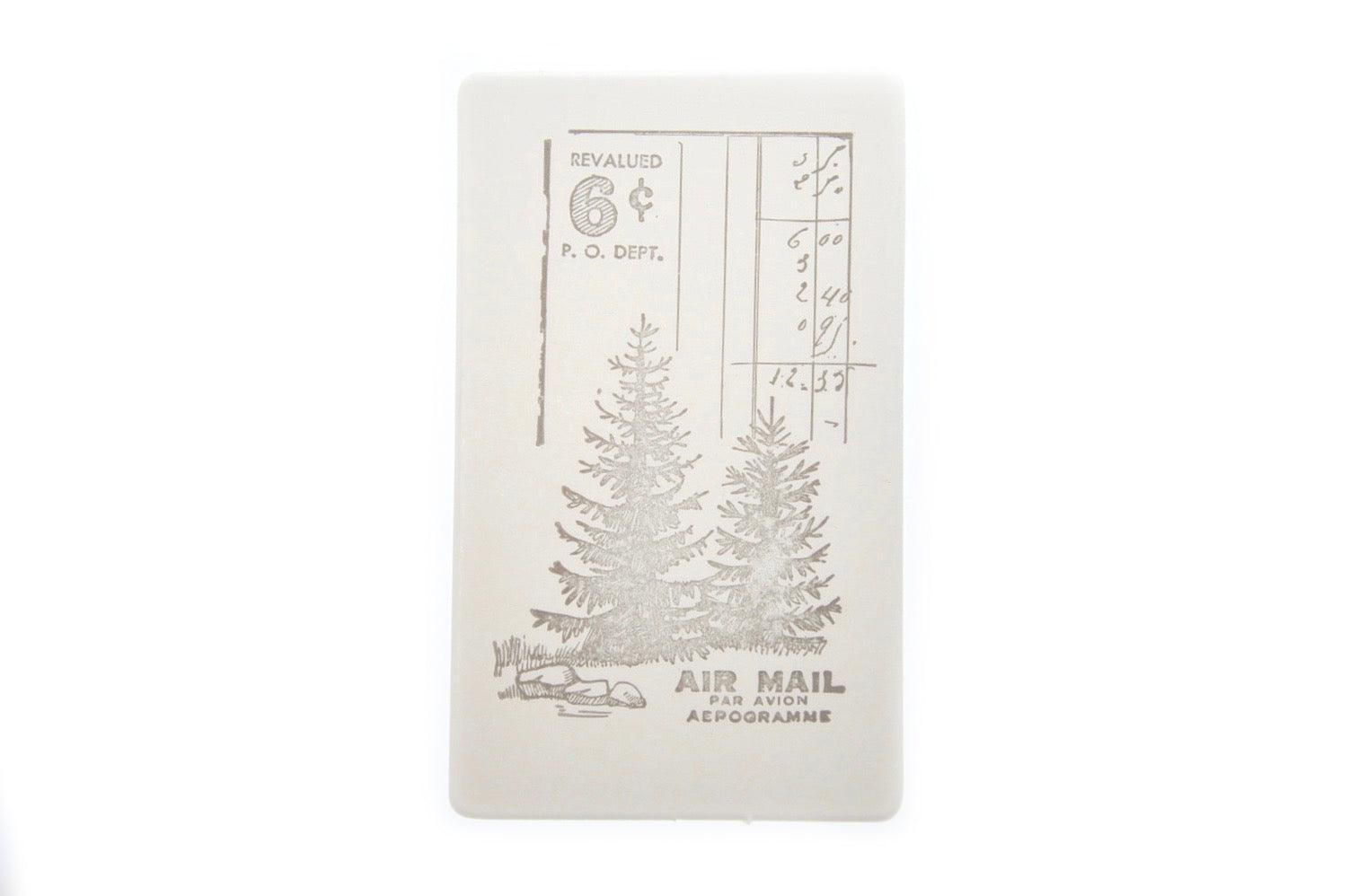 pine tree rubber stamp Nature Specimen Texture Pine Trees Rubber Stamp