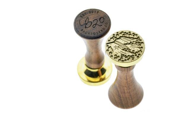 Magic Stars Wax Seal Stamp - Backtozero B20 - black, gold, gold dust, gold powder, Signature, signaturehandle