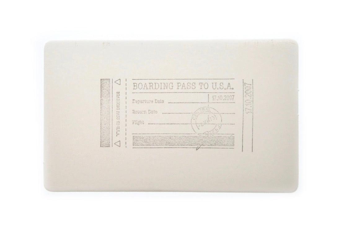 Travel Rubber Stamp | H - Backtozero B20 - rubber stamp, travel