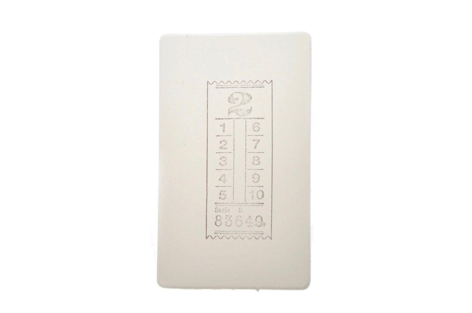 Travel Rubber Stamp | F - Backtozero B20 - rubber stamp, travel