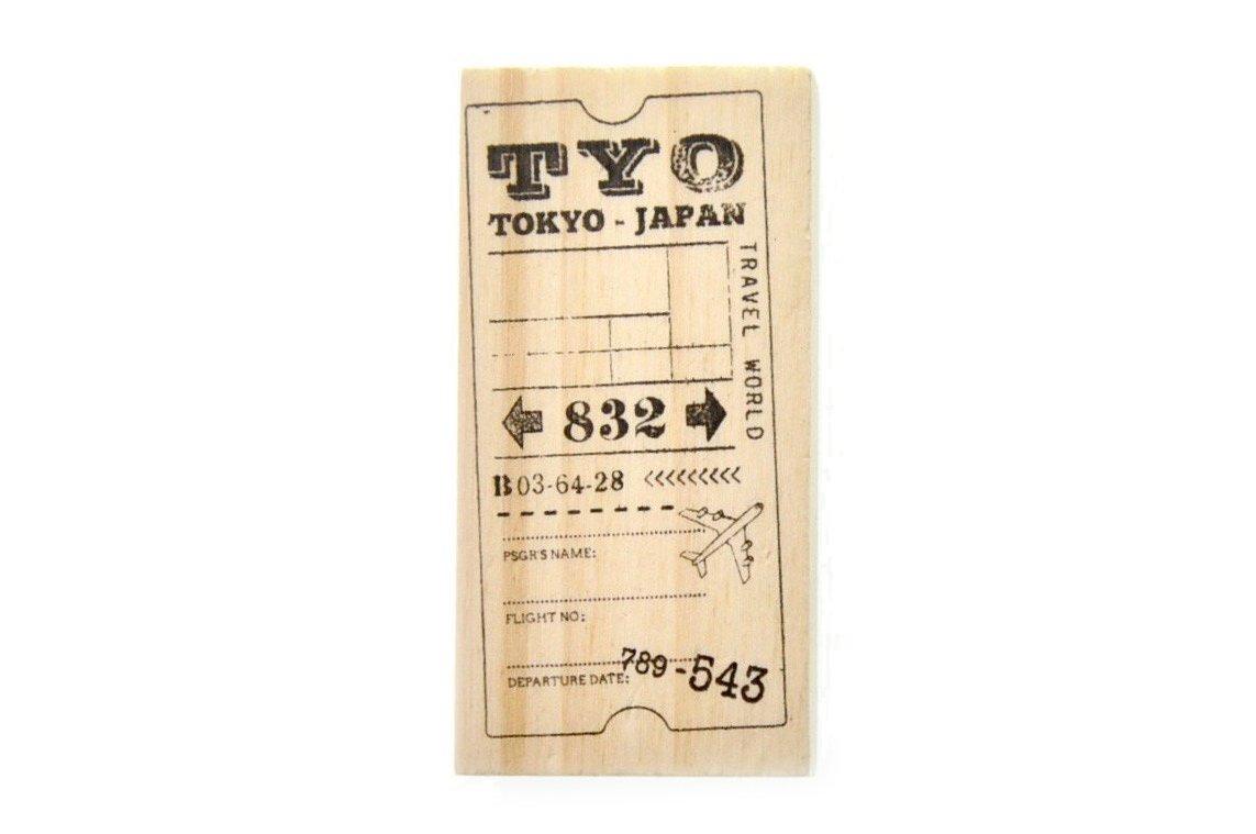 Travel Rubber Stamp | B - Backtozero B20 - rubber stamp, travel