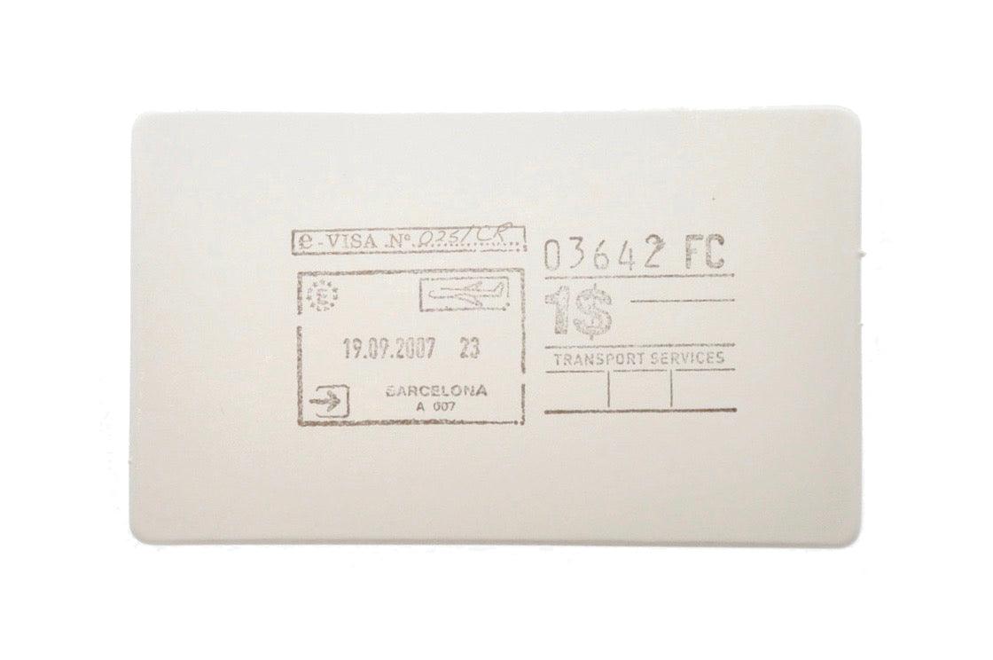 Travel Rubber Stamp | A - Backtozero B20 - rubber stamp, travel