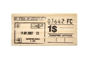 Travel Rubber Stamp | A - Backtozero B20 - rubber stamp, travel