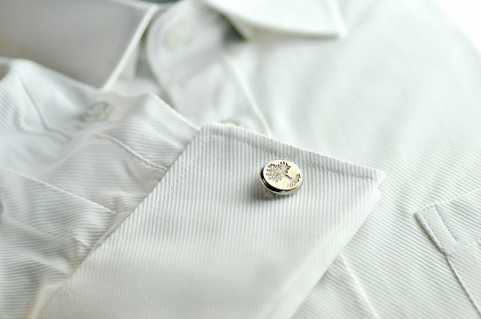 Tree of Life Signet Cufflinks - Backtozero B20 - 14mm, brass, cufflinks, him, signet, stainless steel