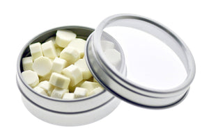 White Octagon Sealing Wax Beads - Backtozero B20 - octagon bead, sealing wax, tin, Wax Beads, white