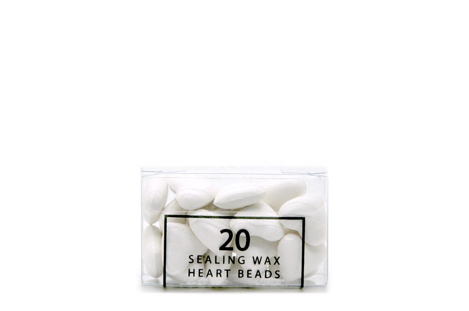 White Sealing Wax Heart Bead - Backtozero B20 - Heart Bead, Heart Wax, sale, Sealing Wax, Wax Bead, White