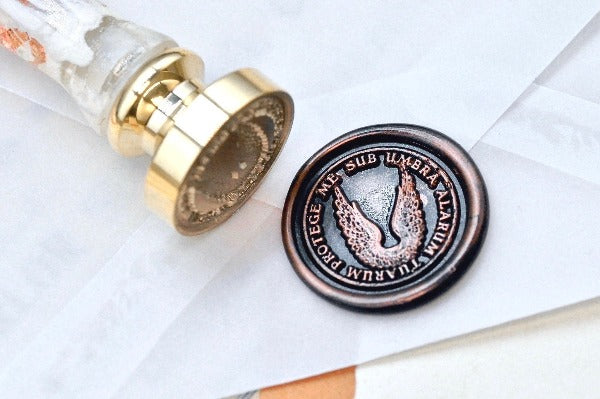 Wings Latin Motto Wax Seal Stamp | S