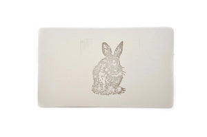 Woodland Rubber Stamp | Rabbit - Backtozero B20 - Animal, Bunny, Rabbit, rubber stamp, Woodland