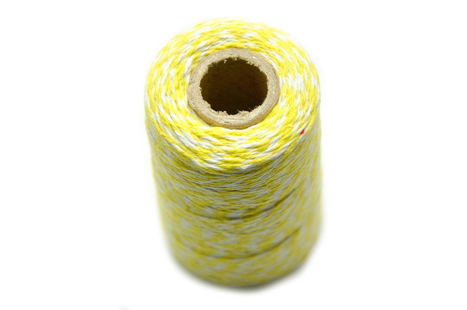 Yellow/White Baker's Twine - Backtozero B20 - baker twine, twine, Yellow