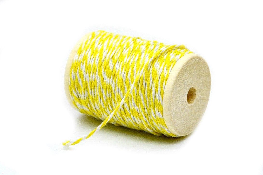 Yellow/White Baker's Twine - Backtozero B20 - baker twine, twine, Yellow