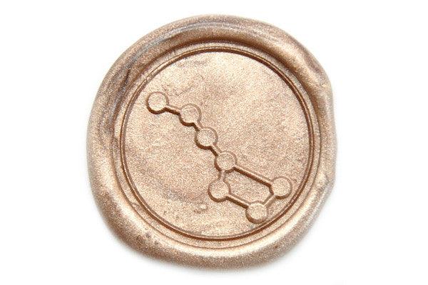 Constellation Big Dipper Wax Seal Stamp - Backtozero B20 - Big dipper, Champagne Gold, Constellation, genericlonghandle, star, Stars