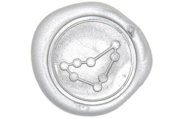 Constellation Capricorn Wax Seal Stamp - Backtozero B20 - Capricorn, Constellation, genericlonghandle, Silver, star, Stars, Zodiac