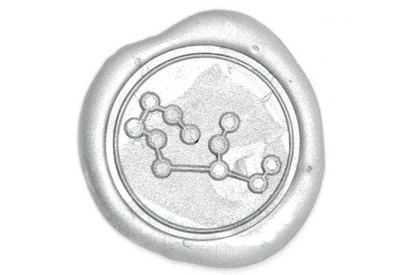 Constellation Virgo Wax Seal Stamp - Backtozero B20 - Constellation, genericlonghandle, Silver, star, Stars, Virgo, Zodiac